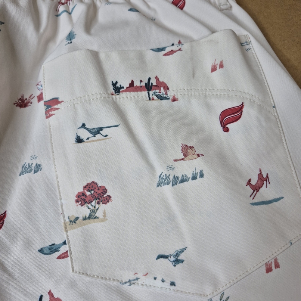 Fabletics White Patterned Men Shorts Hybrids - image 8